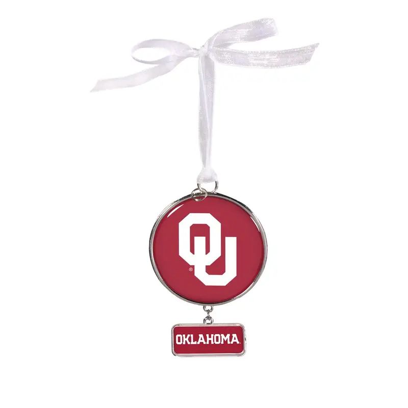 University of Oklahoma Shaped Metal Ornament