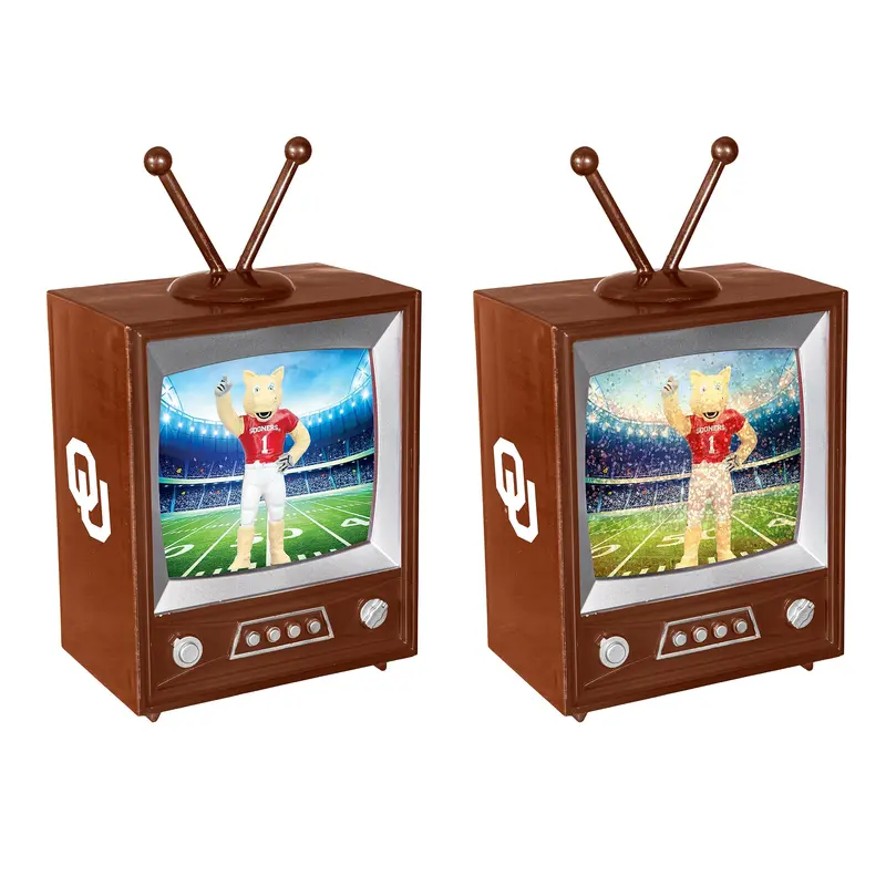 University of Oklahoma Vintage TV Water Lantern