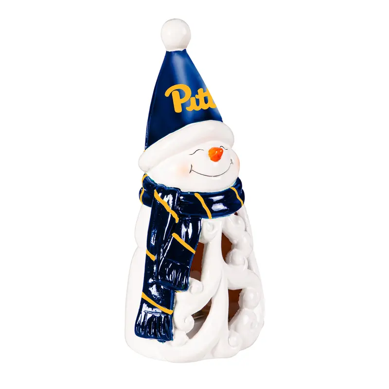 University of Pittsburgh Snowman LED Statuary, 8"