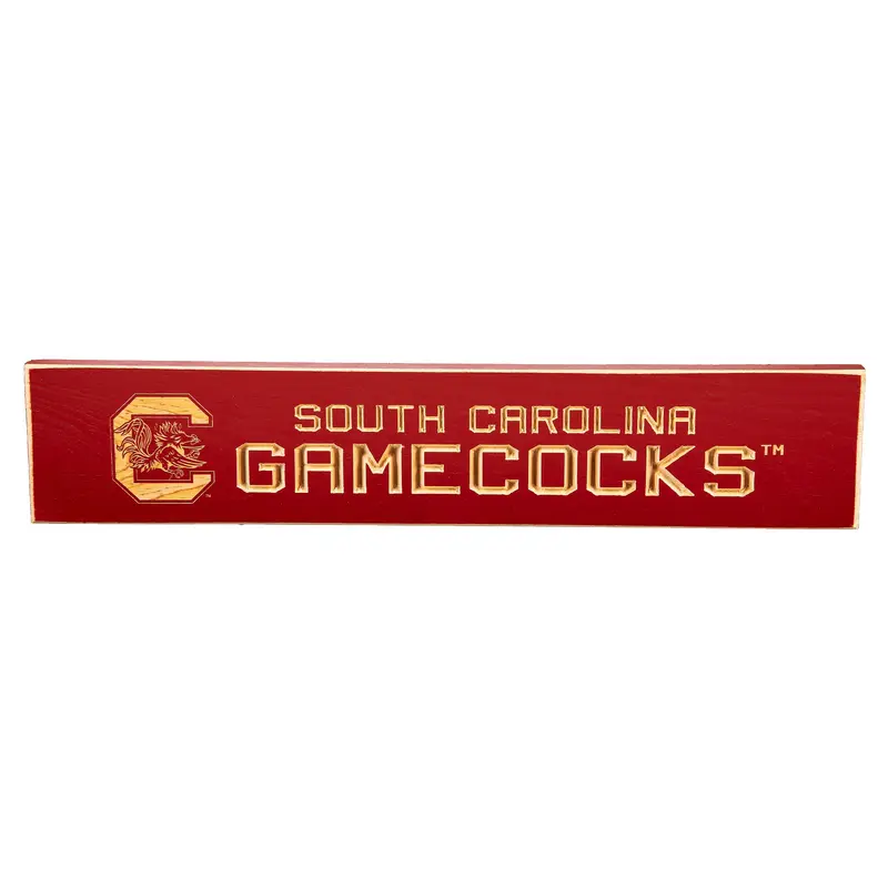 University of South Carolina Engraved Wood Sign, 3.5" x 18"