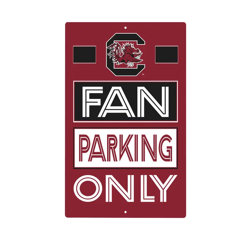 University of South Carolina Fan Parking USA Metal Wall Sign, 7.5" x 11.5"