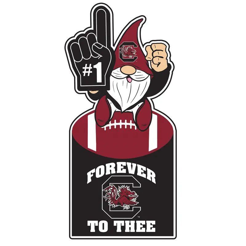 University of South Carolina Gnome Metal Sign 10"L x 30"H