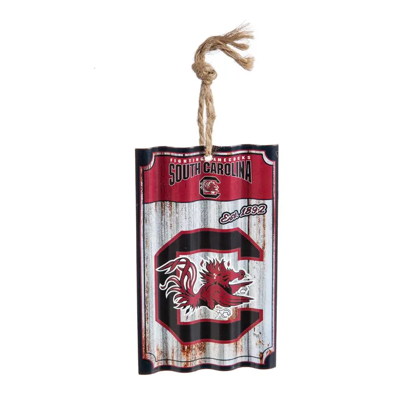 University of South Carolina, Metal Corrugate Ornament,3ot954mc
