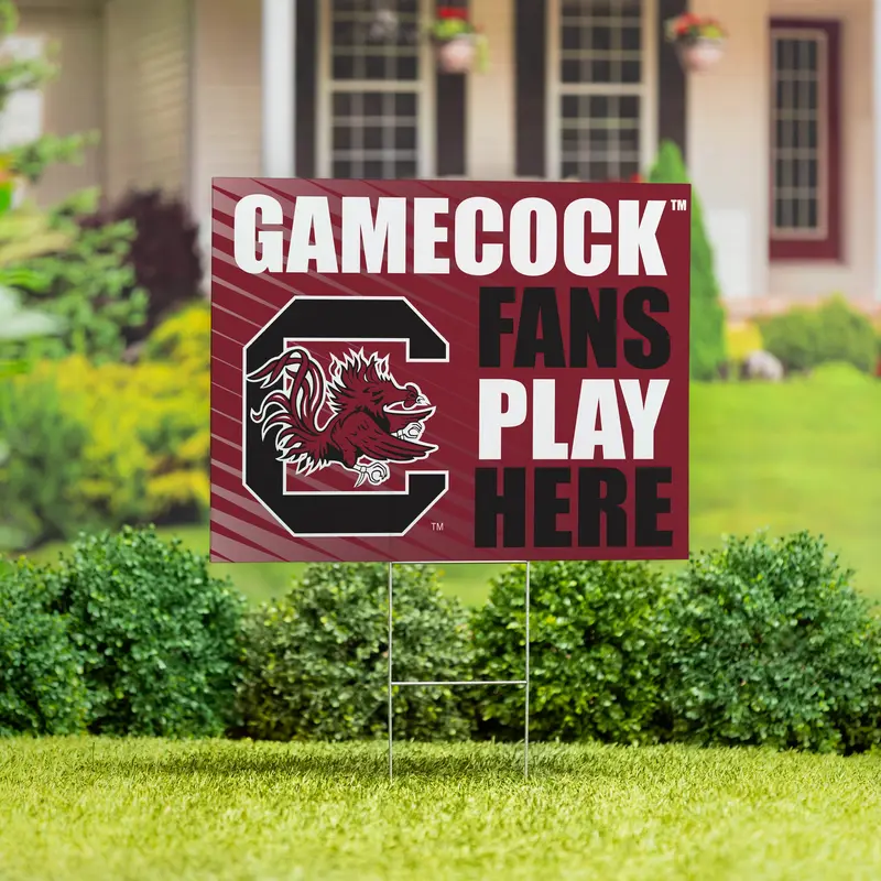 University of South Carolina Yard Sign "Fans Play Here"