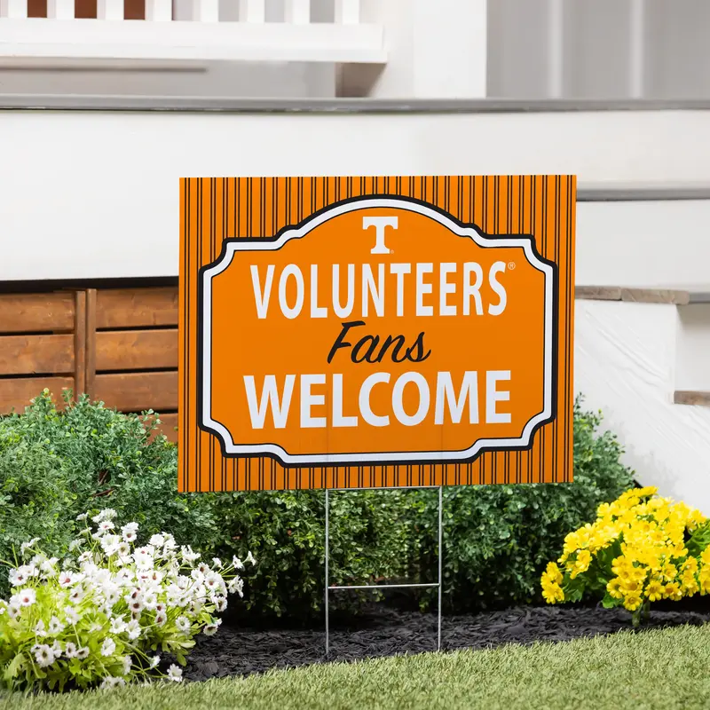 University of Tennessee Yard Sign, "Fans Welcome"
