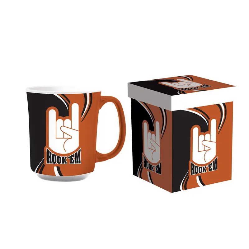 University of Texas, 14oz Ceramic with Matching Box,3rca999