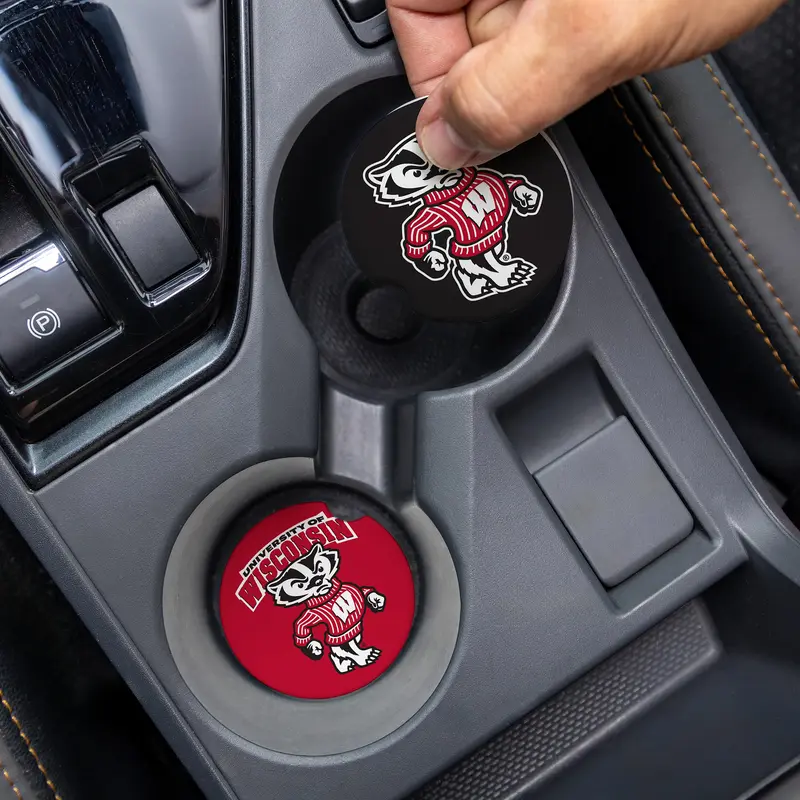 University of Wisconsin-Madison Car Coaster Set, 2pc