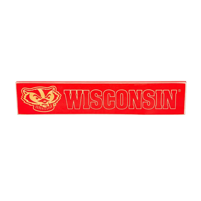 University of Wisconsin-Madison Engraved Wood Sign, 3.5" x 18"