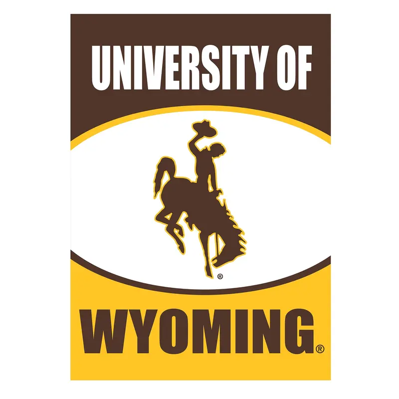 University of Wyoming Suede Garden Flag