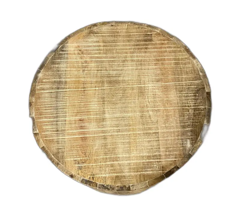 Updated Rustic Round Stump End Table By Homeroots
