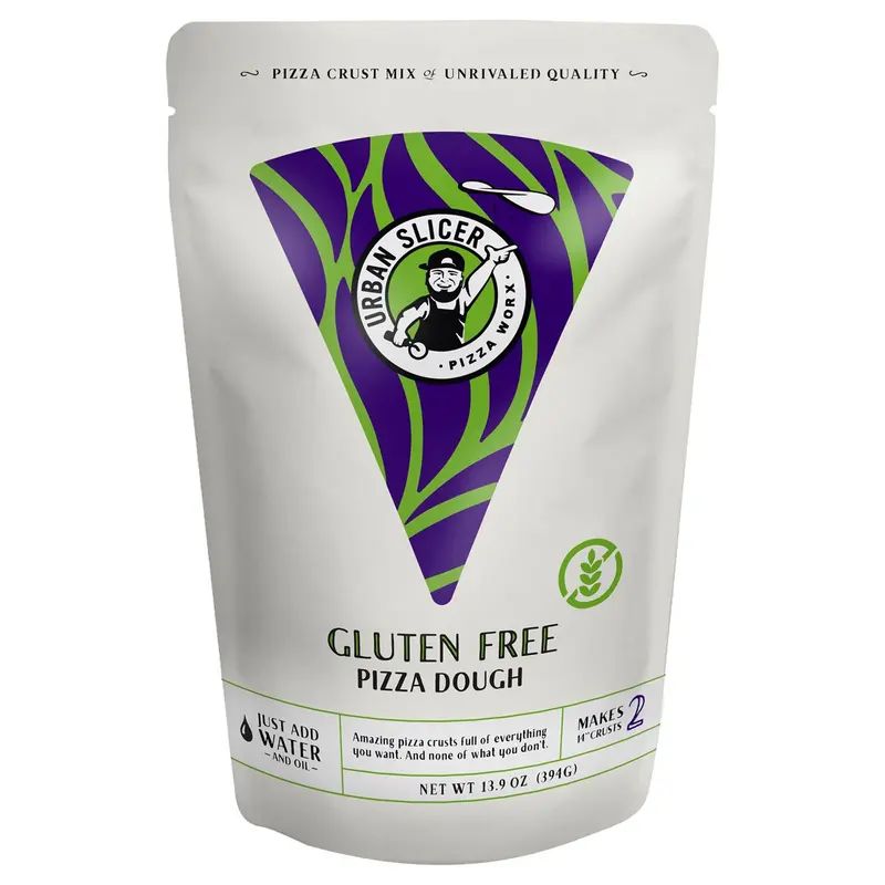 Urban Slicer Pizza Worx Pizza Dough Gluten Free Pizza Dough Mix 13.9 oz