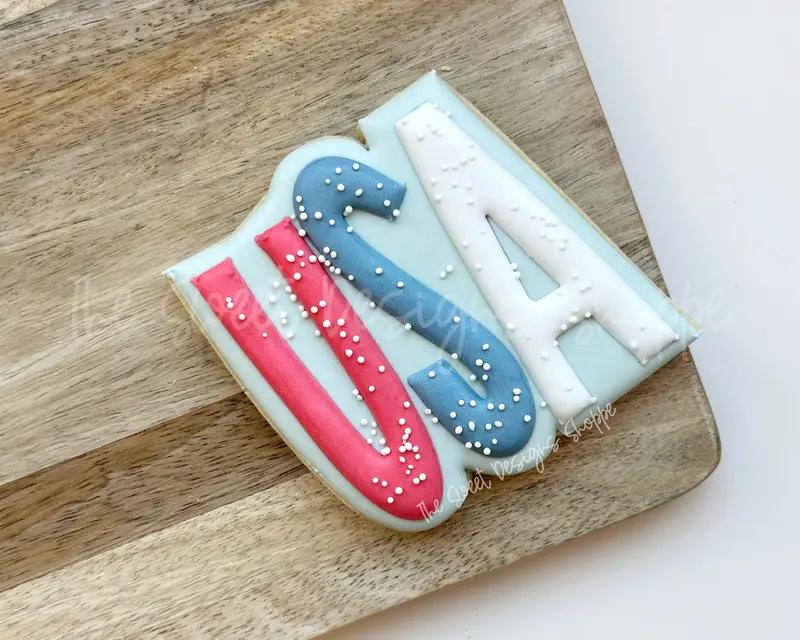 USA Modern Plaque - Cookie Cutter