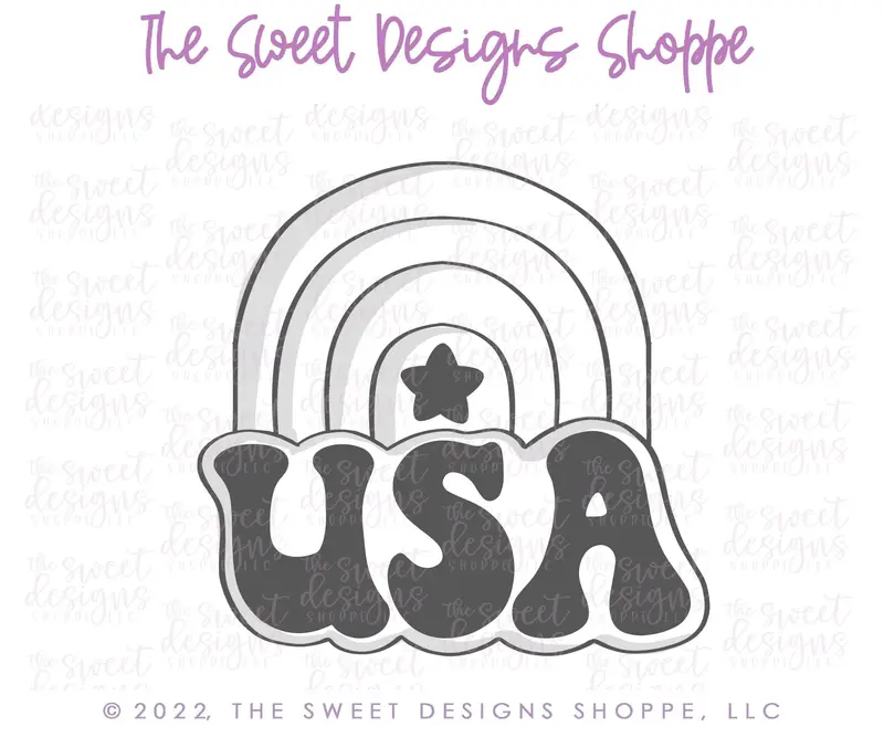 USA Rainbow - Cookie Cutter