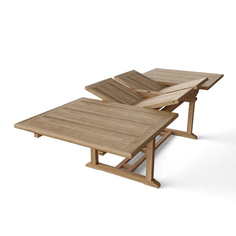 Valencia 117" Rectangular Table W/ Double Extensions By Anderson Teak