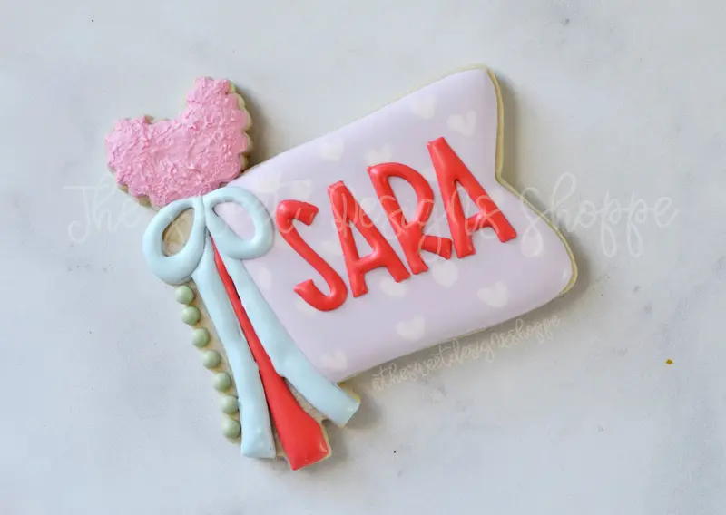 Valentines Flag Bunting - Cookie Cutter