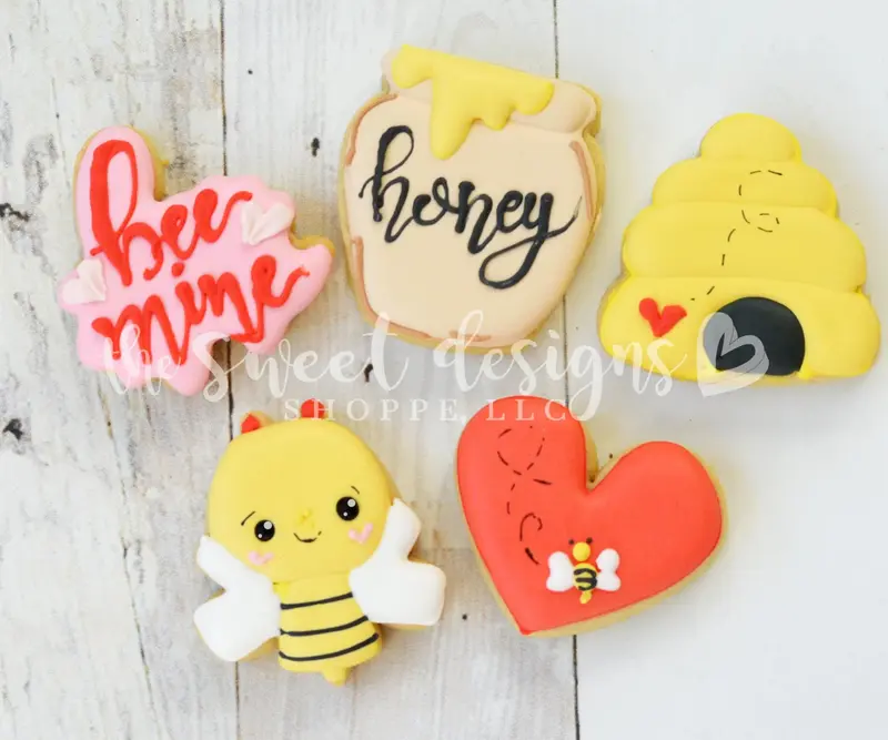 Valentines Mini Set Bee Mine - Cookie Cutters