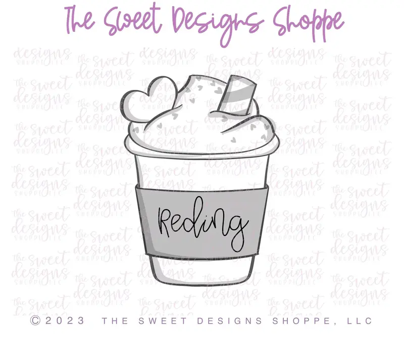 Valentines Paper Coffee Cup- Cookie Cutter