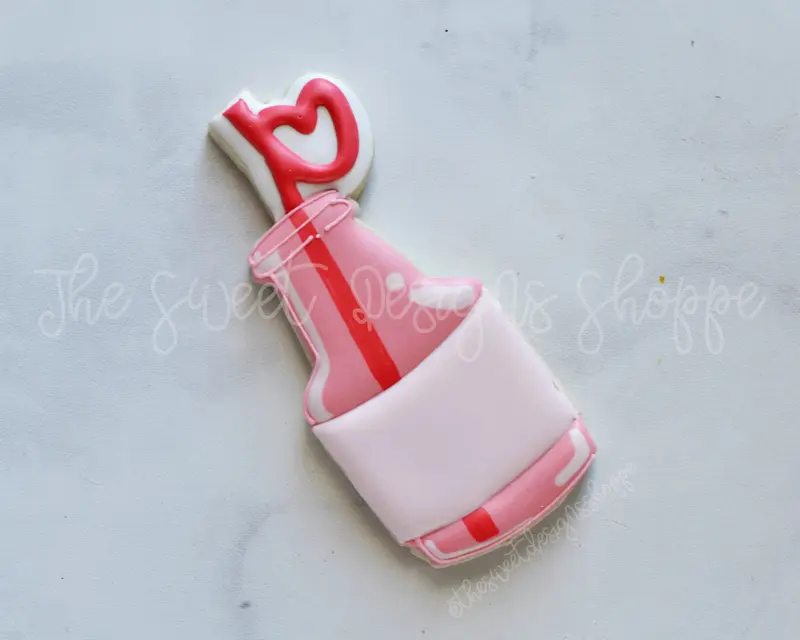 Valentines Soda with Heart Straw - Cookie Cutter
