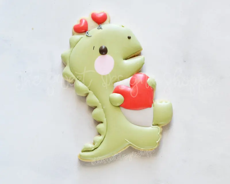 Valentines T-Rex Dinosaur - Cookie Cutter