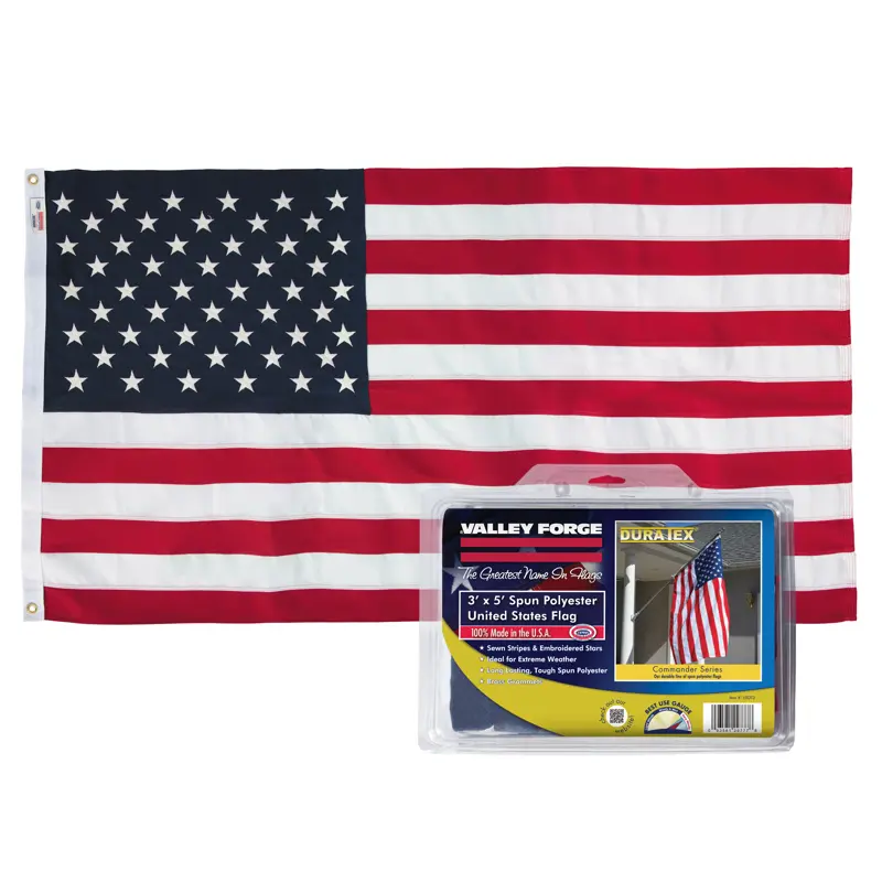 Valley Forge American Flag 36 in. H X 5 ft. W - Open Box