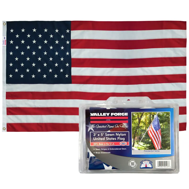Valley Forge American Flag 36 in. H X 60 in. W - Open Box