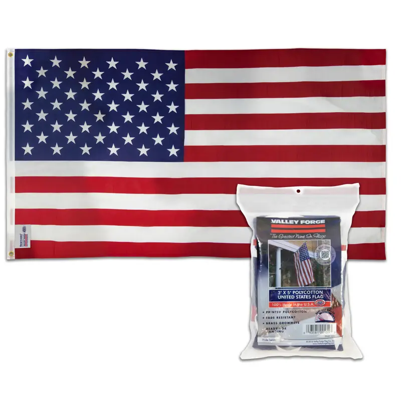 Valley Forge American Flag 36 in. H X 60 in. W - Open Box