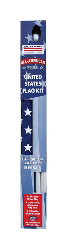 Valley Forge American Flag Kit 36 in. H X 60 in. W - Deal of The Week