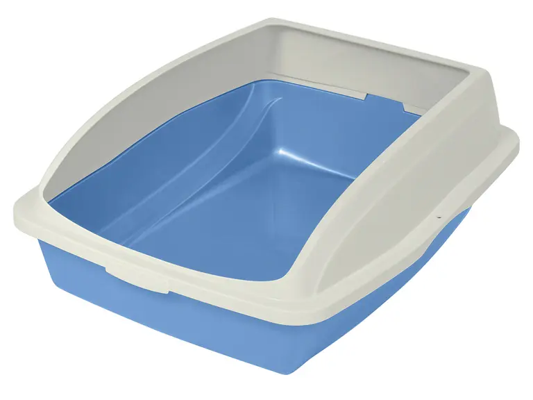 Van Ness Framed Cat Litter Pan Blue Large – 19 in L x 15.13 in W x 4.25 in H