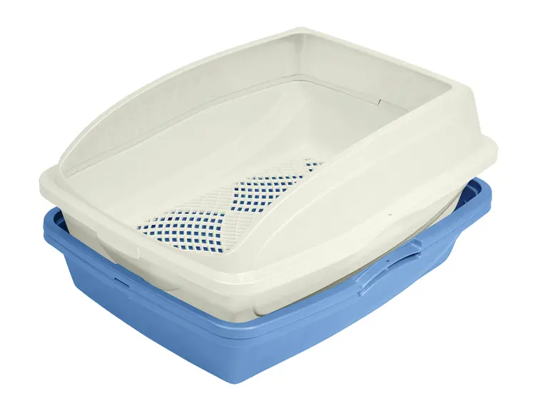 Van Ness Sifting Framed Cat Litter Pan Large Blue – 19 in L x 15.13 in W x 5.25 in H