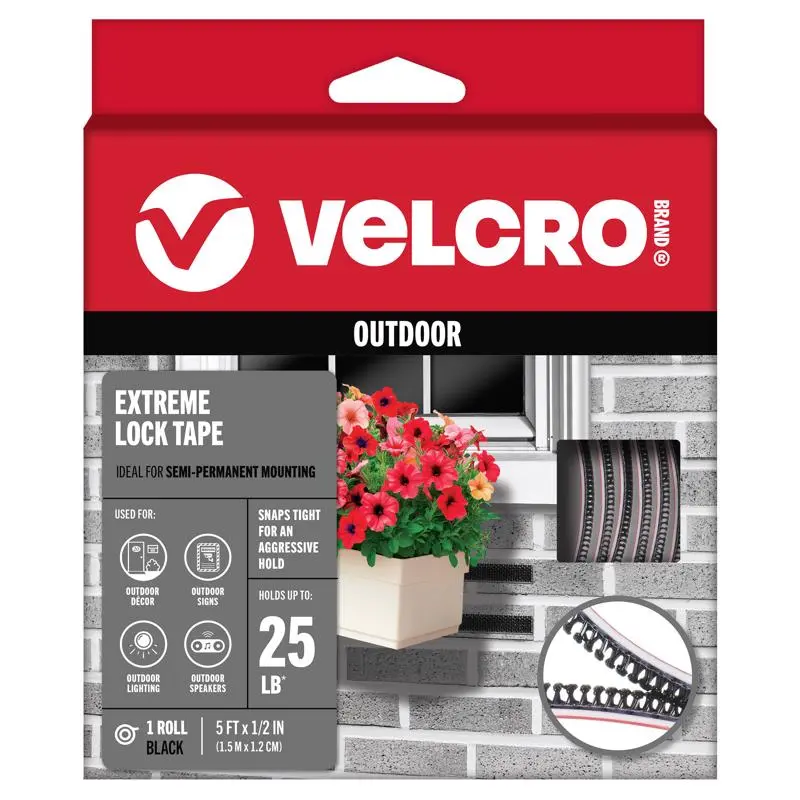 Velcro Large Nylon Hook and Loop Fastener 5 ft. L 1 pk (Pack of 3)