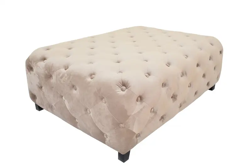 Velvety Beige Modern Square Coffee Table By Homeroots