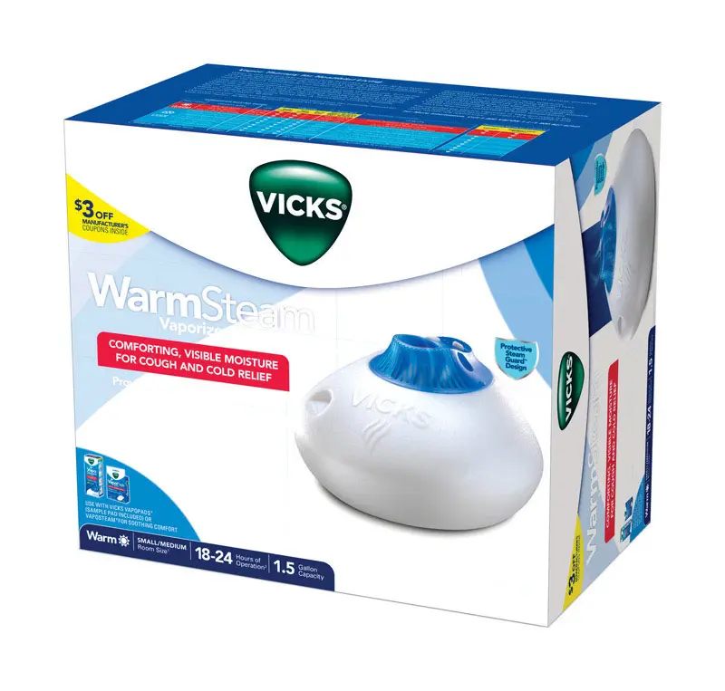 Vicks WarmSteam 1.5 gal 12 sq ft Automatic Steam Vaporizer - Open Box