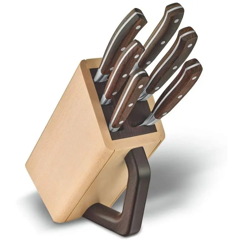 Victorinox Block Sets, Forged, 6-Piece Block Set, Wood