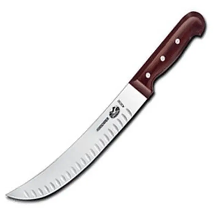 Victorinox Curved Granton Edge Cimeter Knife With Rosewood Handle