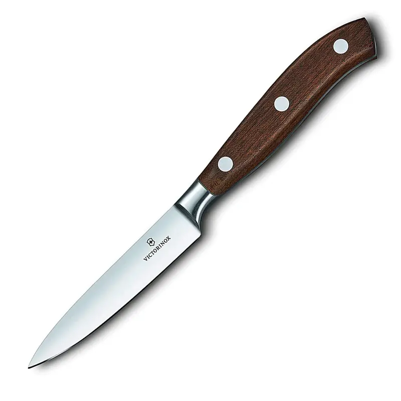 Victorinox Grand Maitre Forged, 4" Kitchen Straight Blade, Wood