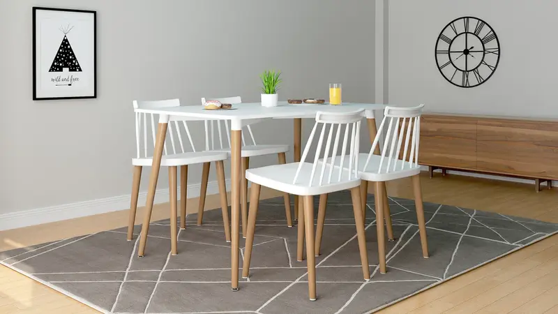 Vincent Dining Table White By Modholic