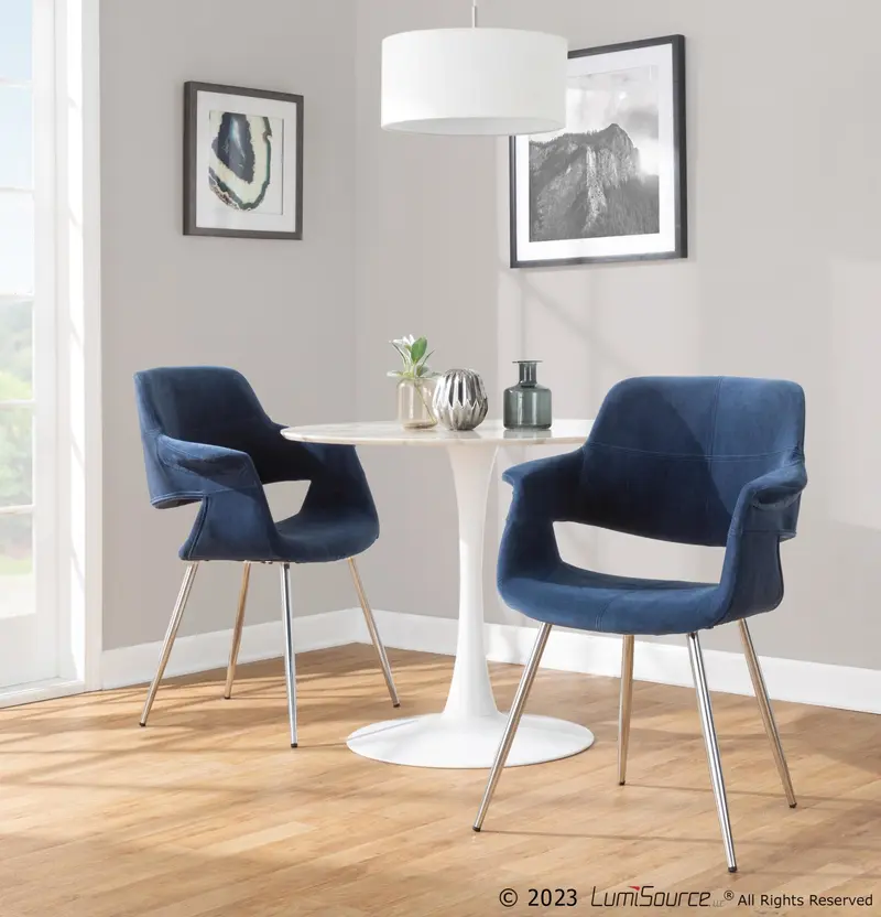 Vintage Flair Chair - Set of 2 Blue By LumiSource