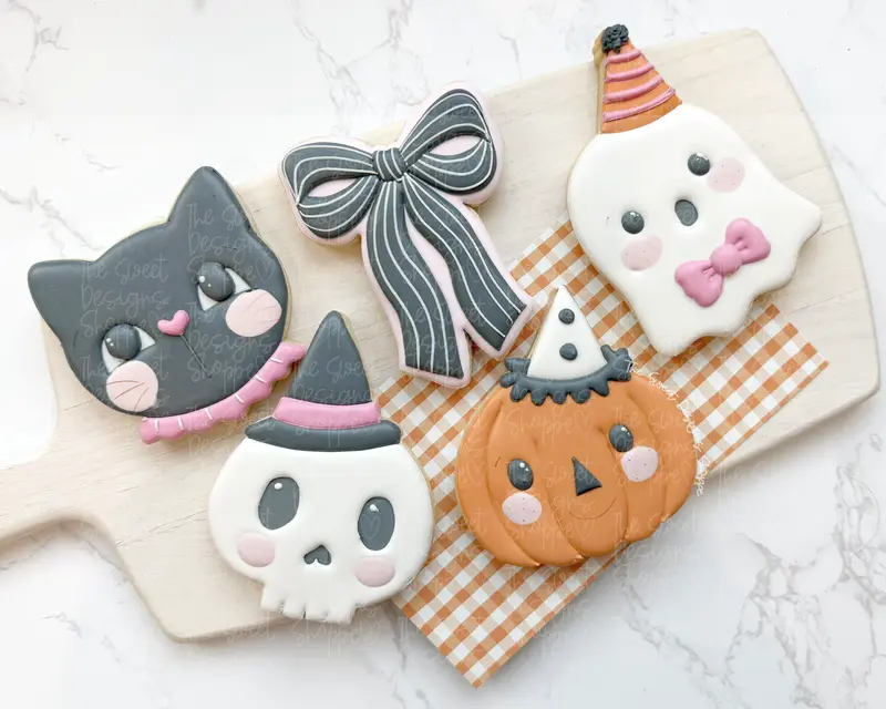 Vintage Halloween Party Set - Set of 5 - Cookie Cutters
