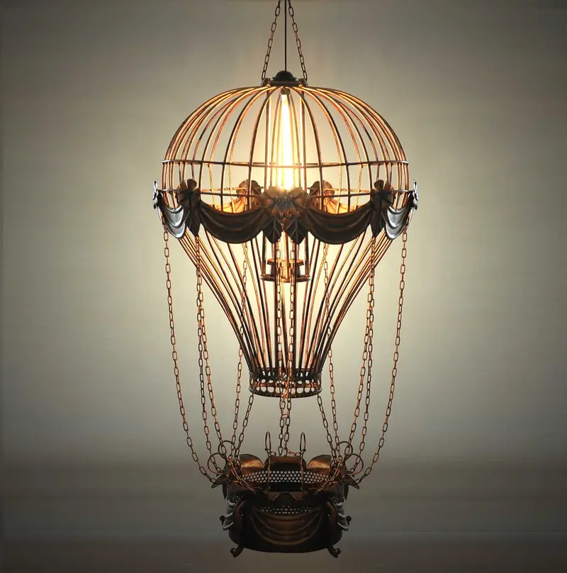 Vintage Hot Air Balloon Pendant By Homeroots