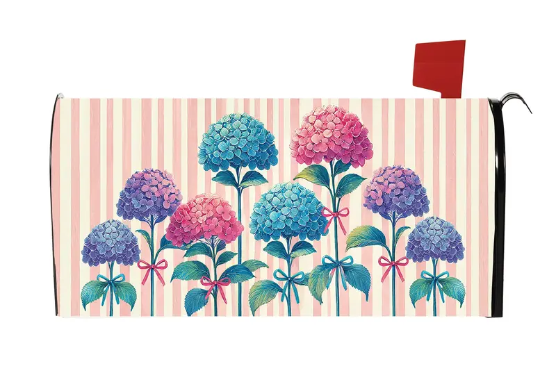 Vintage Hydrangea Mailbox Cover