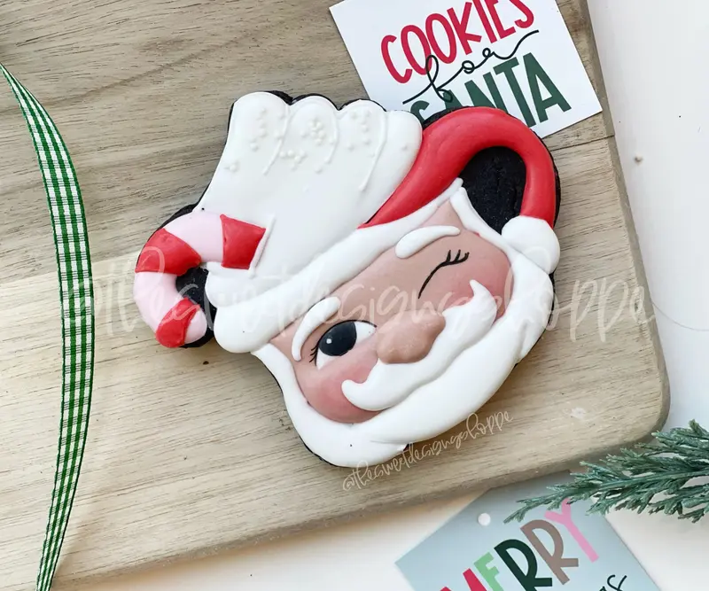 Vintage Mug with Candy Cane - Cookie Cutter