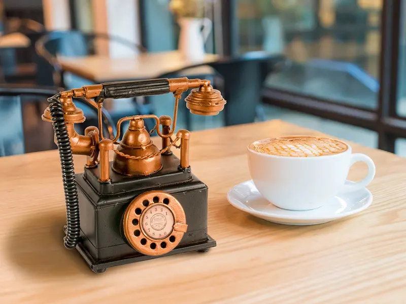 Vintage Telephone Coin Bank By Homeroots
