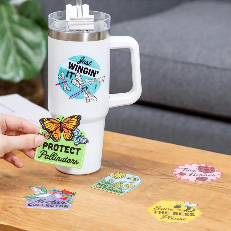 Vinyl Sticker Pack, Pollinator, Set of 12, CDU