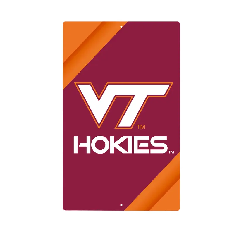 Virginia Tech Logo Sign USA Metal Wall Sign, 7.5" x 11.5"