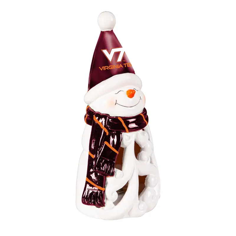 Virginia Tech Snowman LED Statuary, 8"