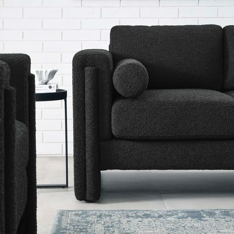 Visible Boucle Fabric Loveseat By Modway - EEI-6376