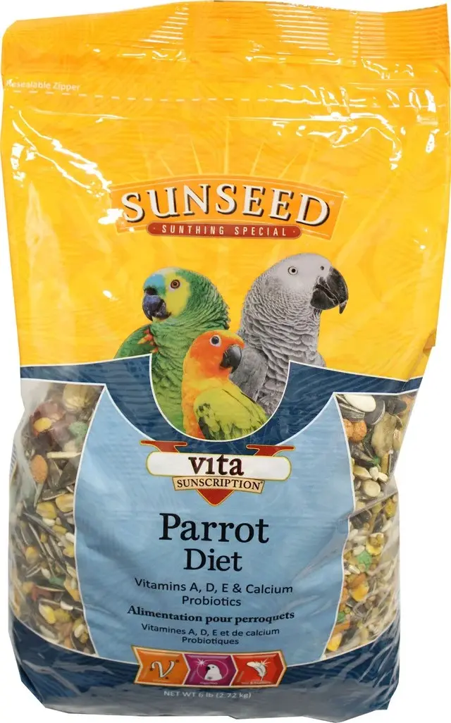 Vita Parrot Food 6 lb – Tropical Fruit & Nut Blend with Sweet Potato, Coconut, Veggies & Added Vitamins for Large Parrots