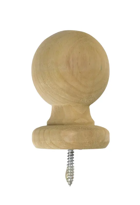 Waddell 4-1/4 in. H X 3-1/4 in. L Prefinished Brown Pine Exterior Post Top
