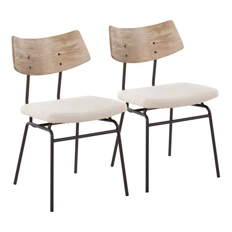 Walker Chair - Set of 2 White By LumiSource