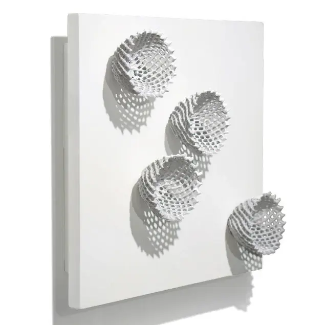 Wall Play Lace, Outdoor Cream/ Set Of 8 By Gold Leaf Design Group